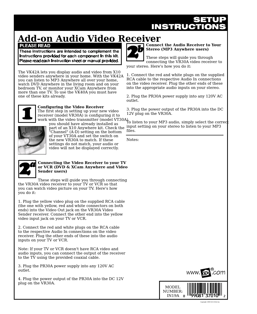 Add-on Audio Video Receiver VK42A