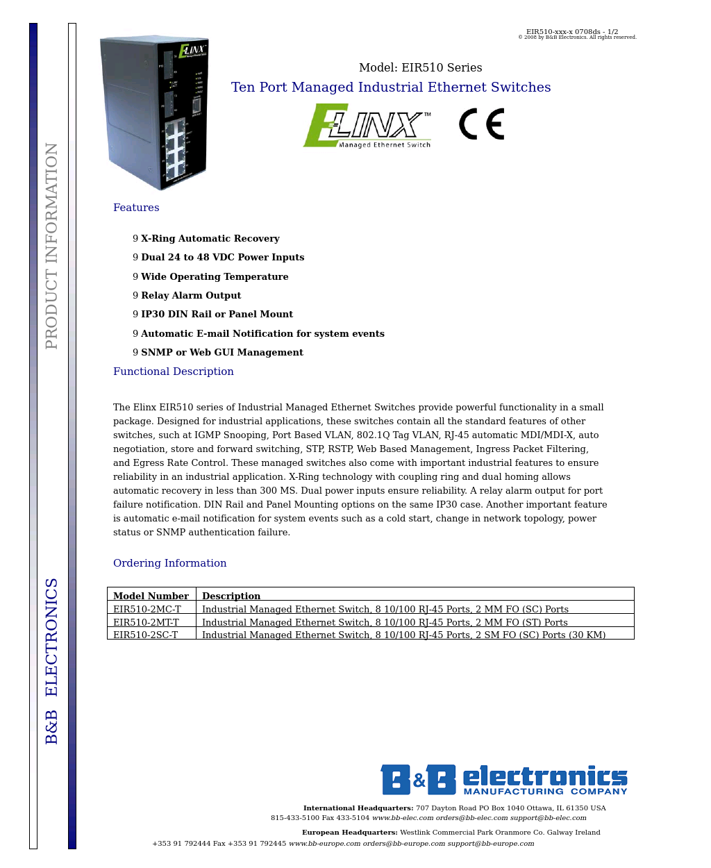 Elinx EIR510-2MC-T