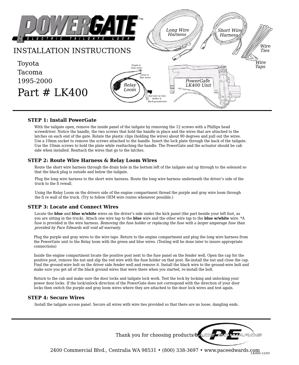 PowerGate LK400 Tacoma (1995-2004)