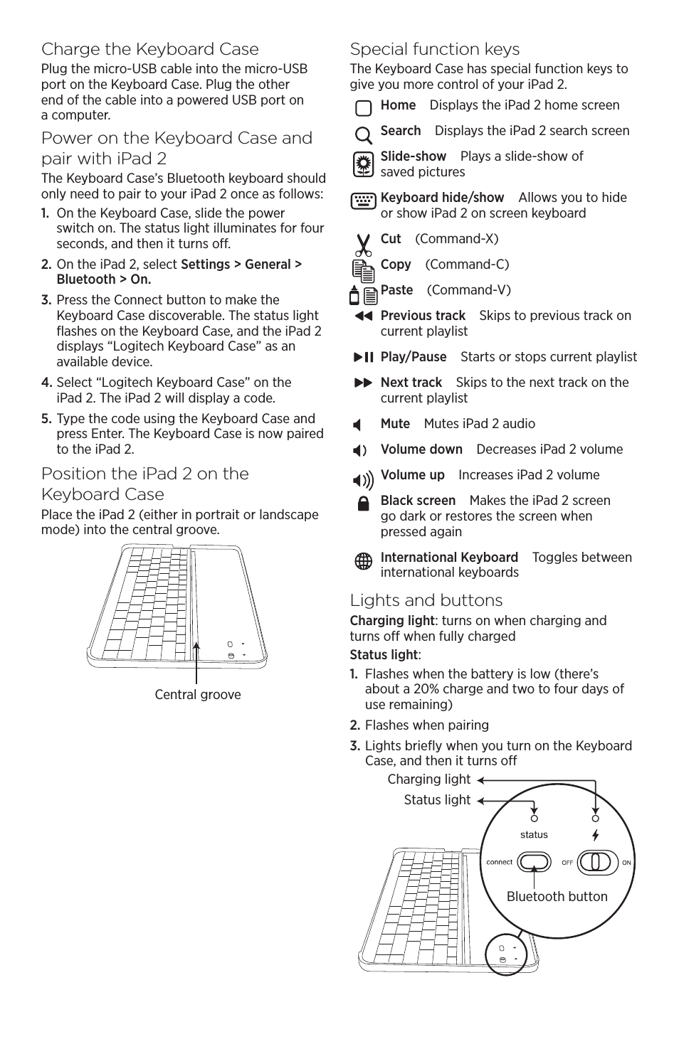 Logitech Keyboard Case by ZAGG for iPad 3 & 4