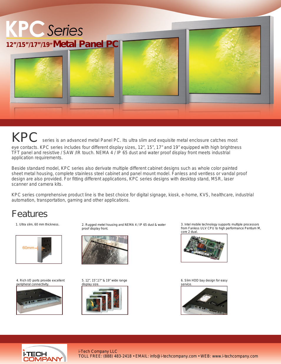 Metal Panel PC KPC1200