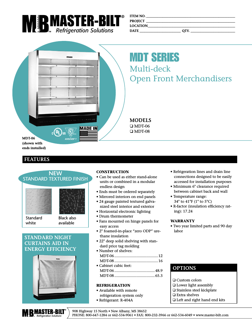 Multi-deck Open Front Merchandiser MTD-06