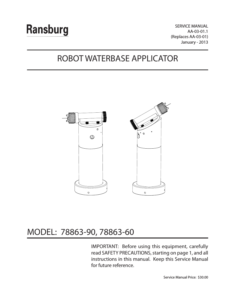 Evolver Water Applicator 78863-90, 78863-60
