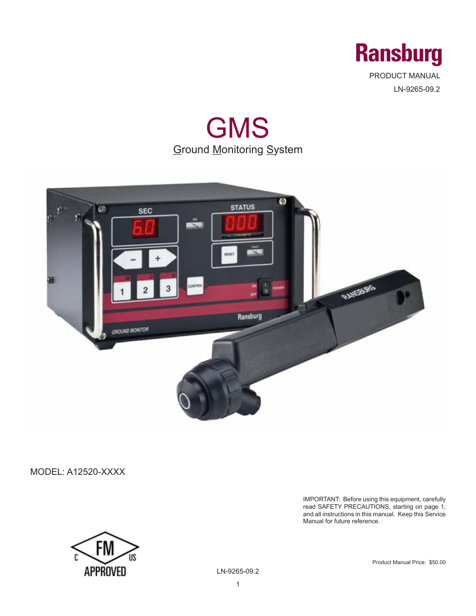 GMS Ground Monitoring System A12520-XXXX