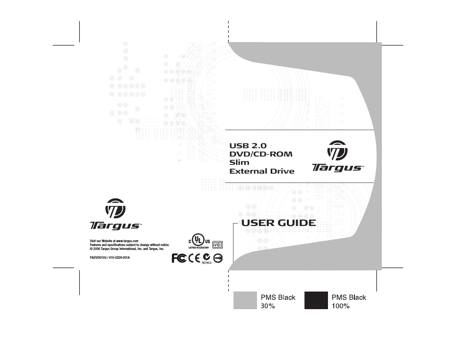 USB 2.0 DVD/CD-ROM Slim External Drive