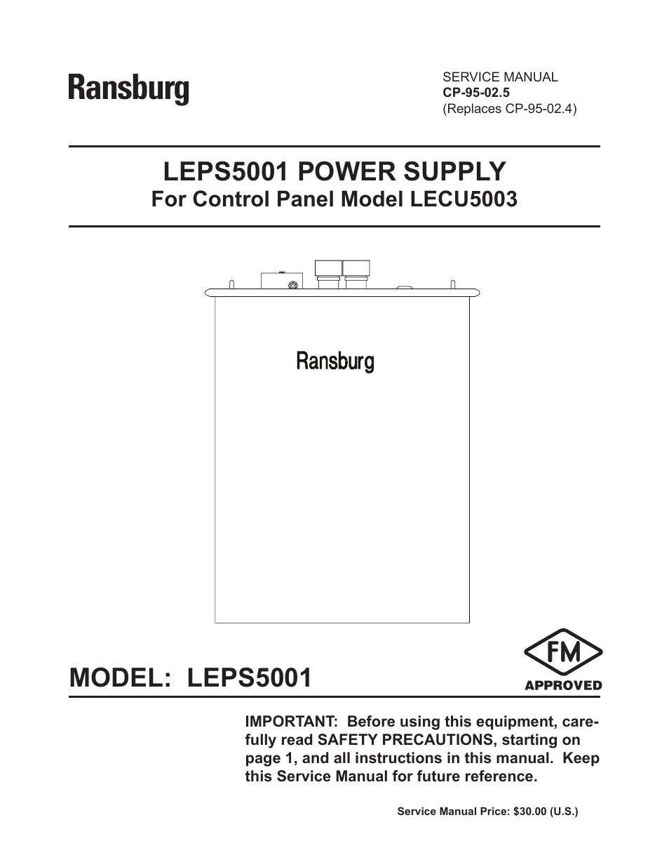 LEPS5001 Power Supply for LECU5003