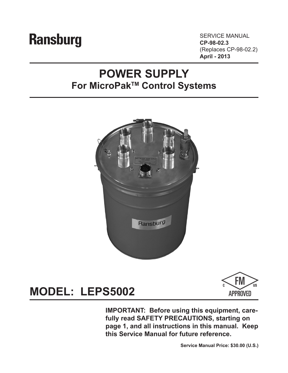 LEPS5002 Power Supply for MicroPak