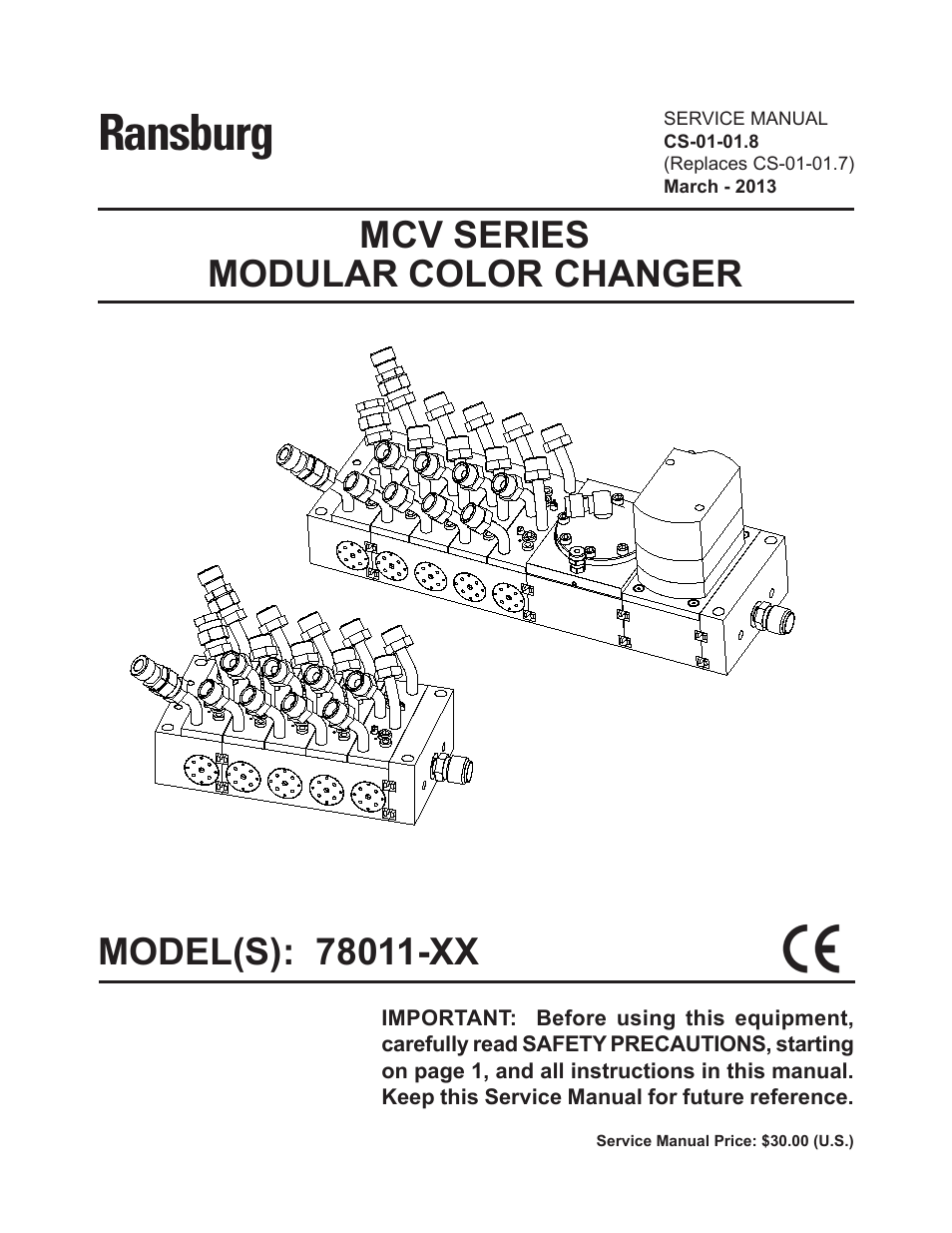 MCV Series Module Color Changer 78011-XX