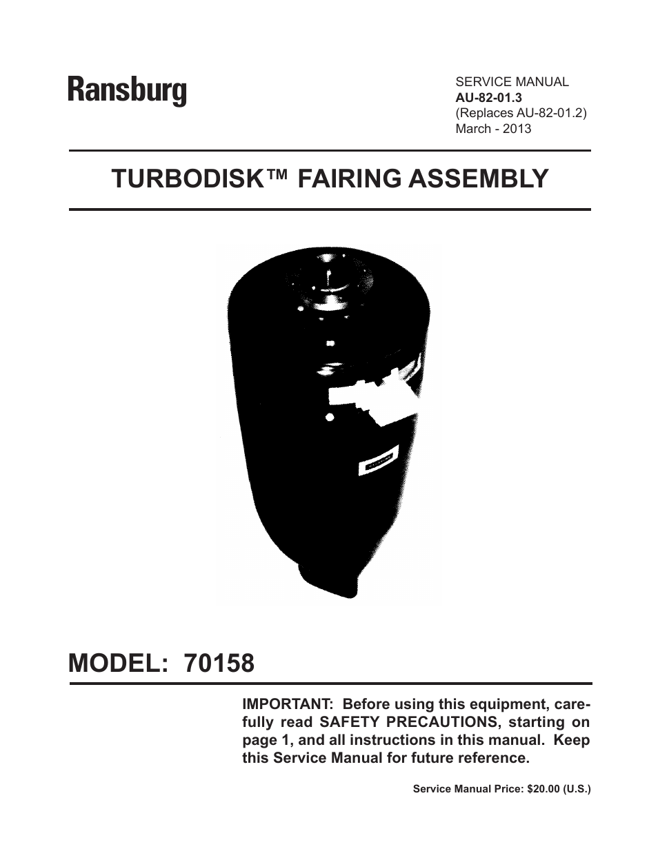 Turbodisk Fairing Assembly 70158