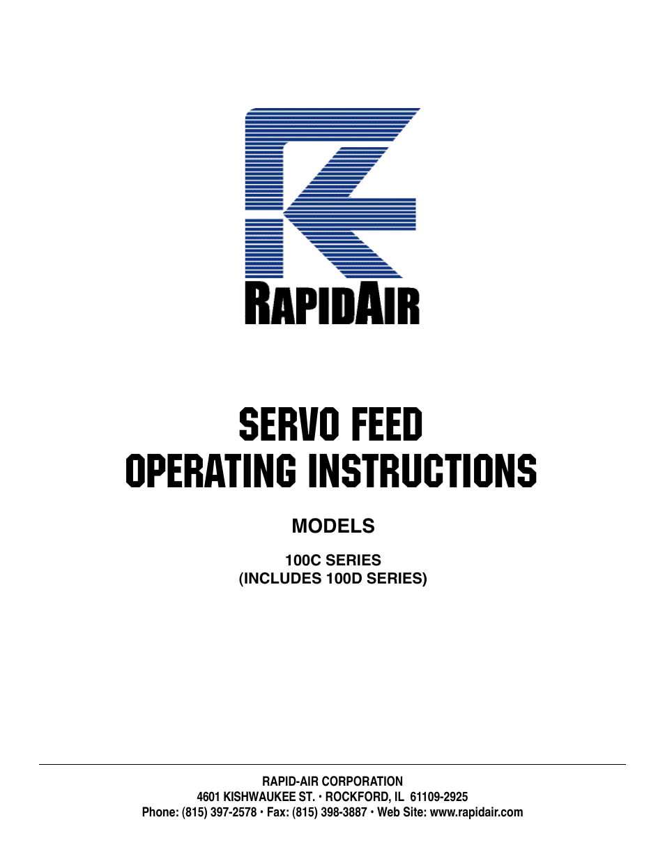 SERVO FEED: 100C, 100D series
