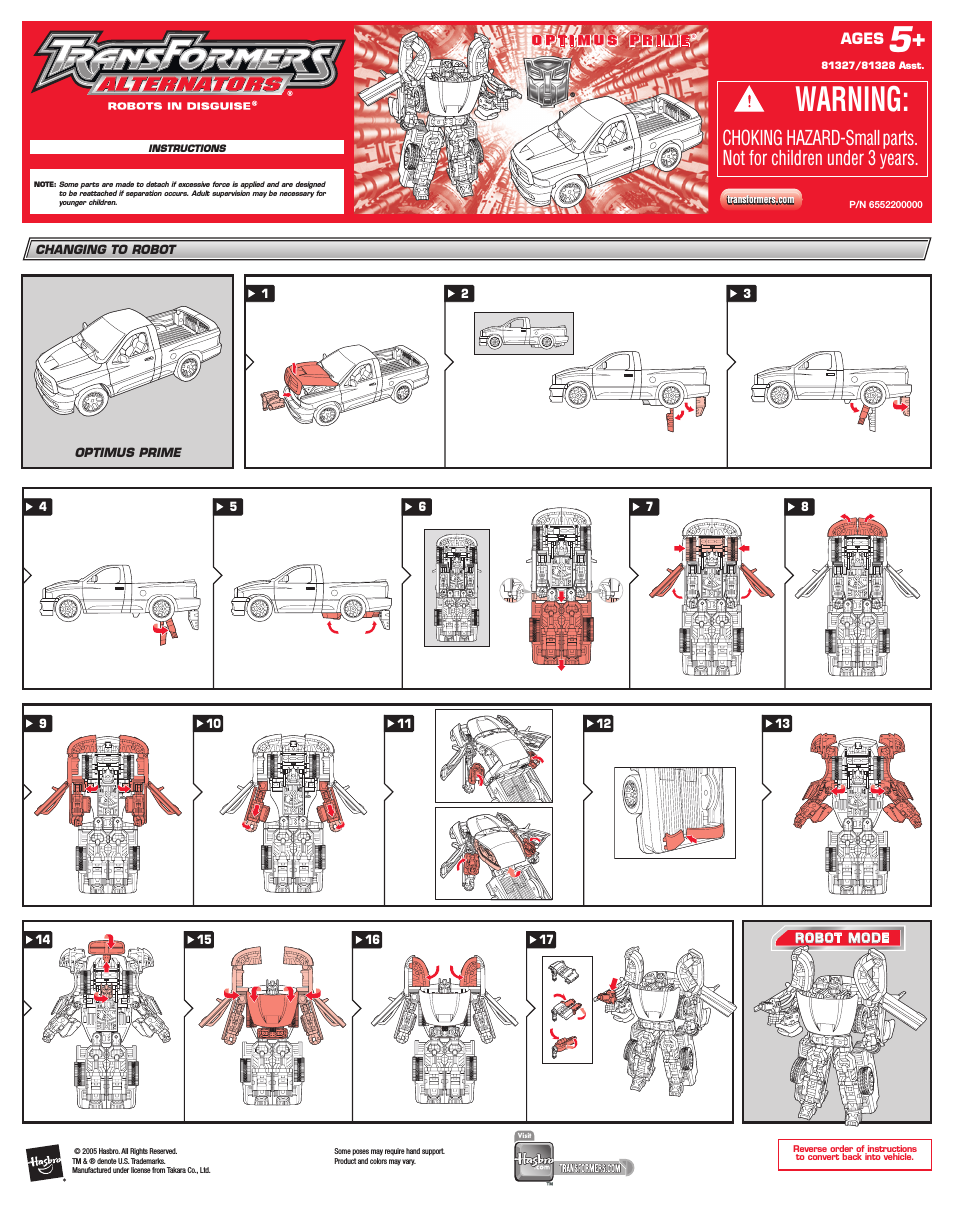 Transformers Alternators 81328 Asst.