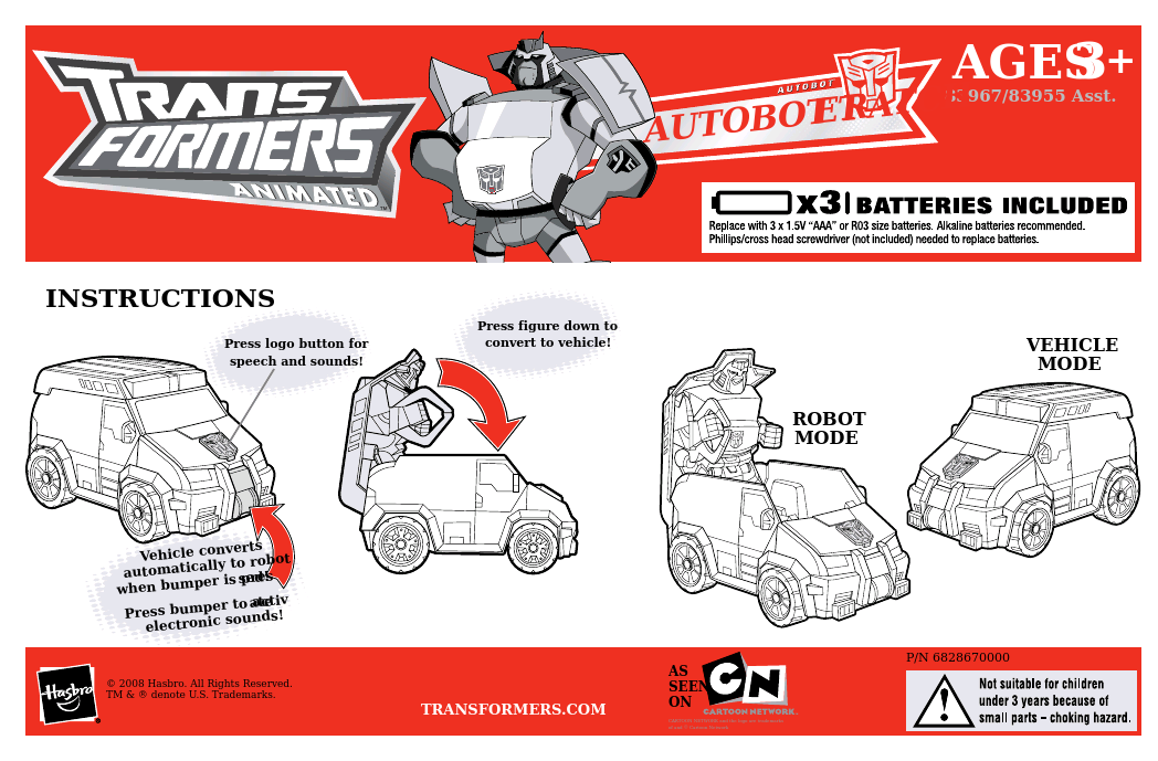 Transformers Animated Optimus Prime 83967