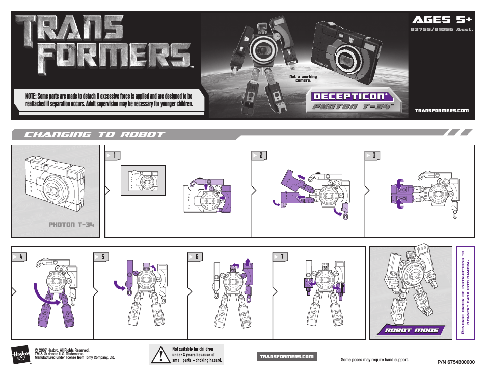 Transformers Autobot 81056 Asst.