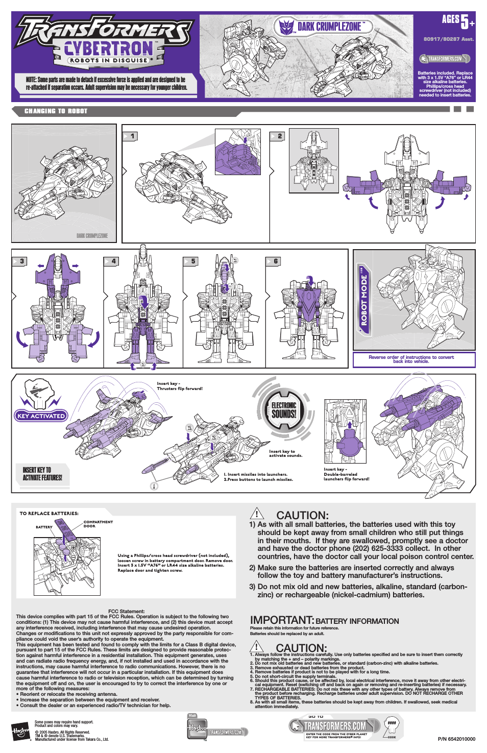 Transformers Cybertron Dark Crumplezone 80287