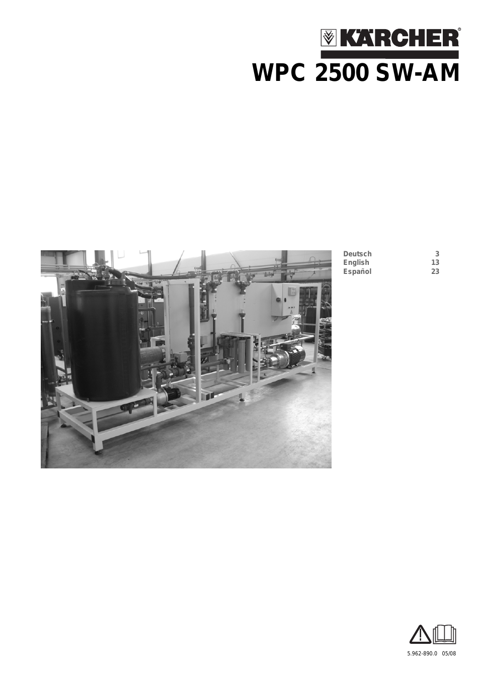 Installation de potabilisation d’eau WPC 2500 SW