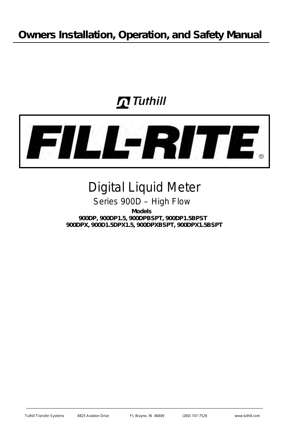 900D Series Digital Liquid Meter