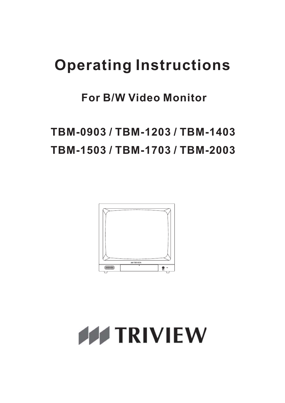 B/W Video Monitor TBM-0903