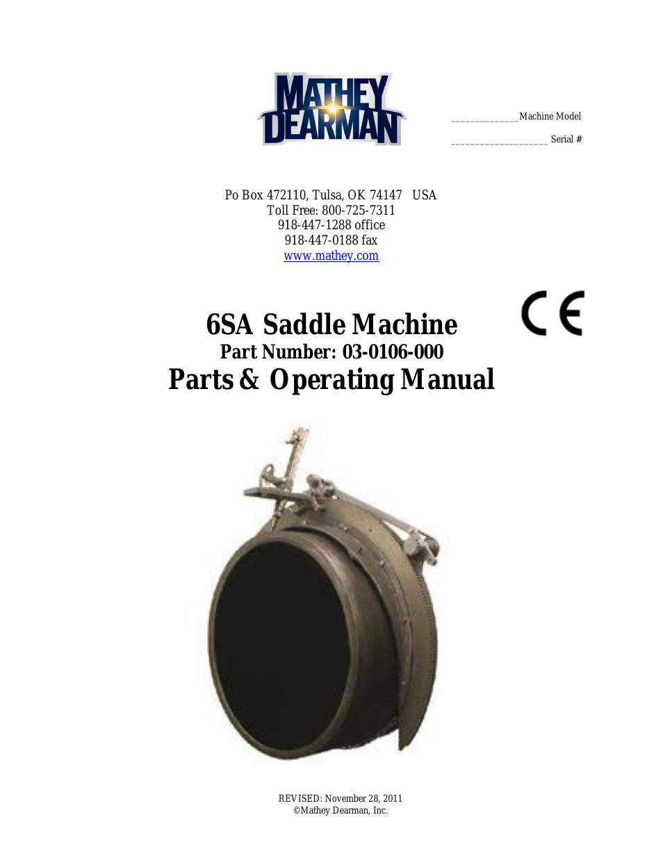 6SA Saddle Machine