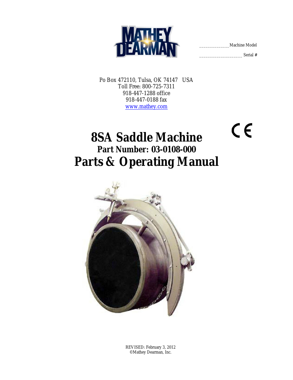 8SA Saddle Machine
