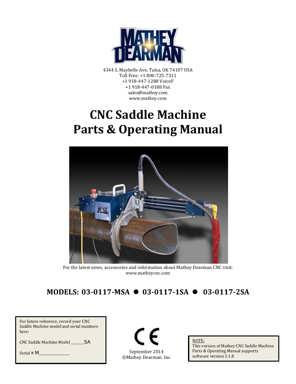 CNC Saddle Machine