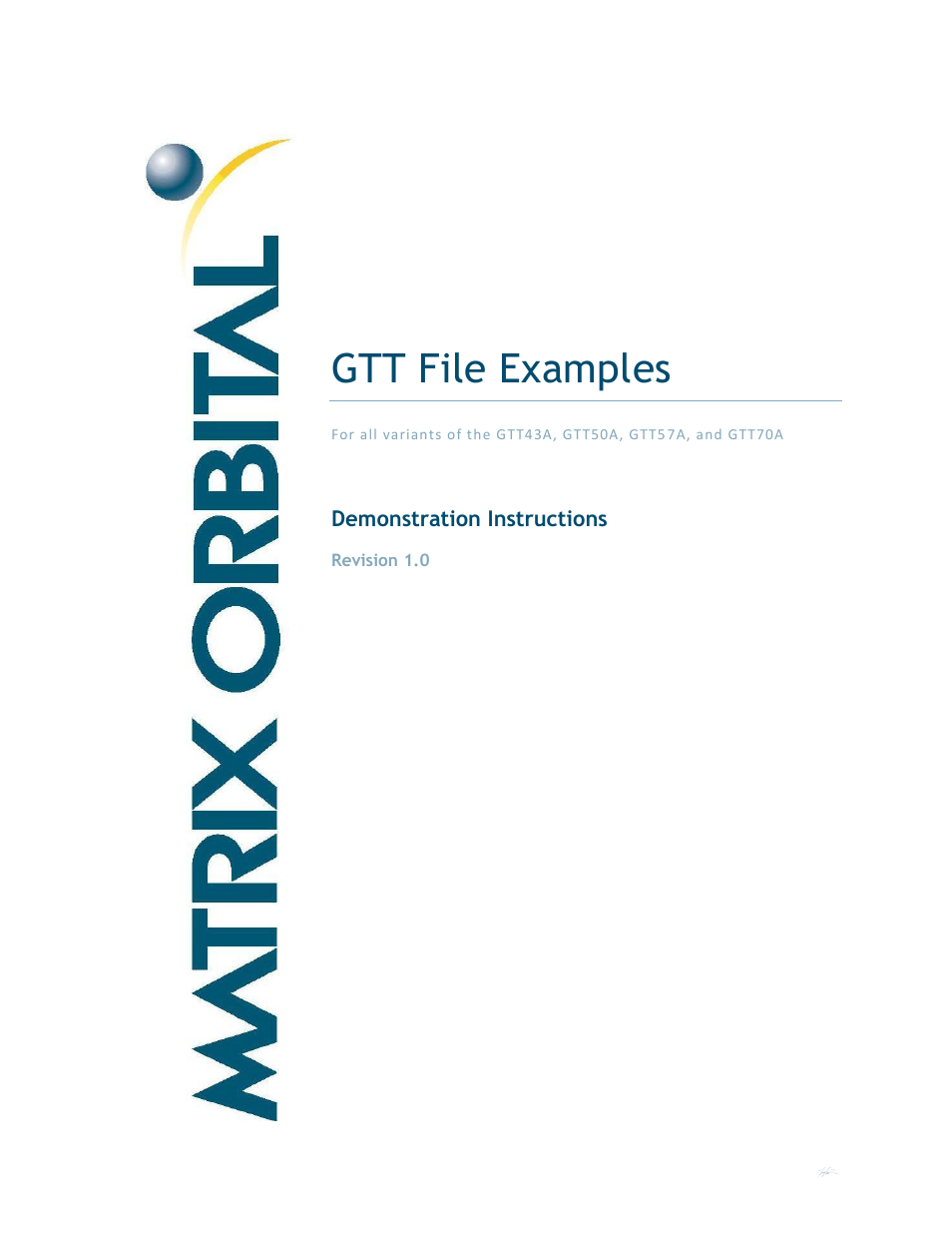 GTT Example Files