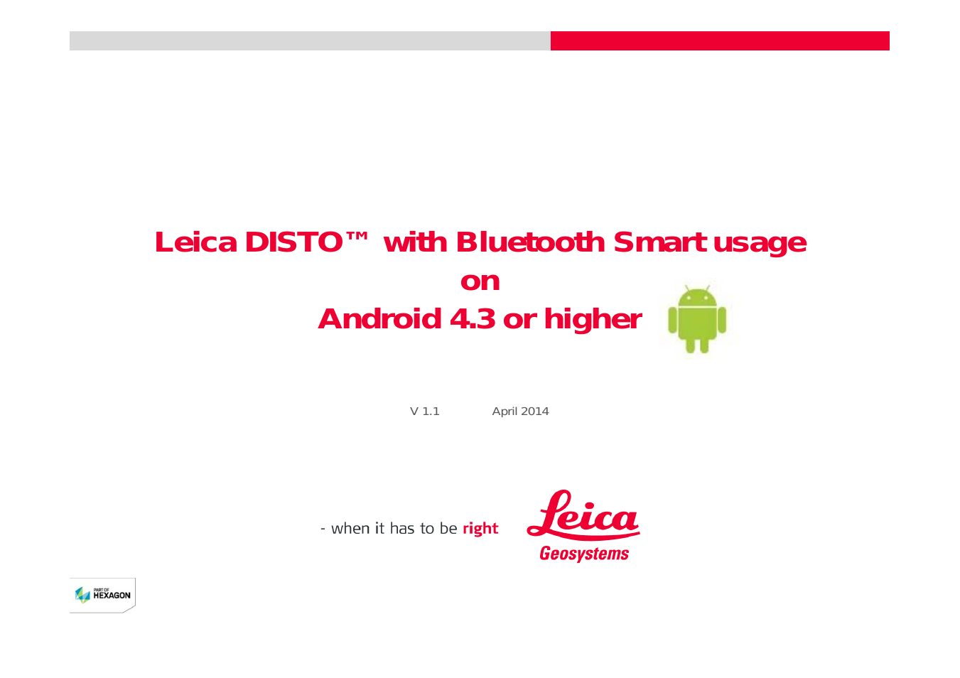 DISTO + Bluetooth – getting started on Android