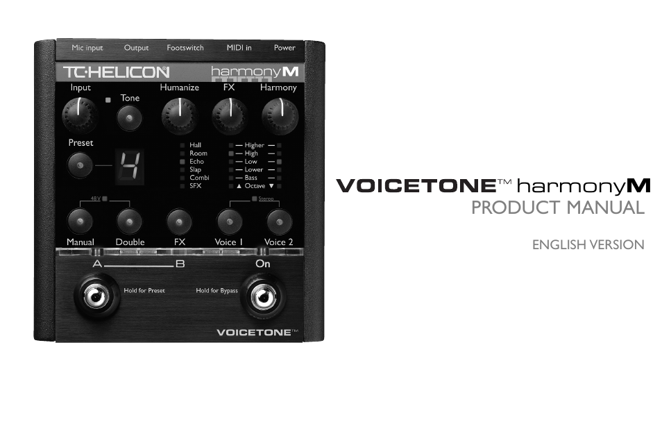 VoiceTone Harmony-M Manual