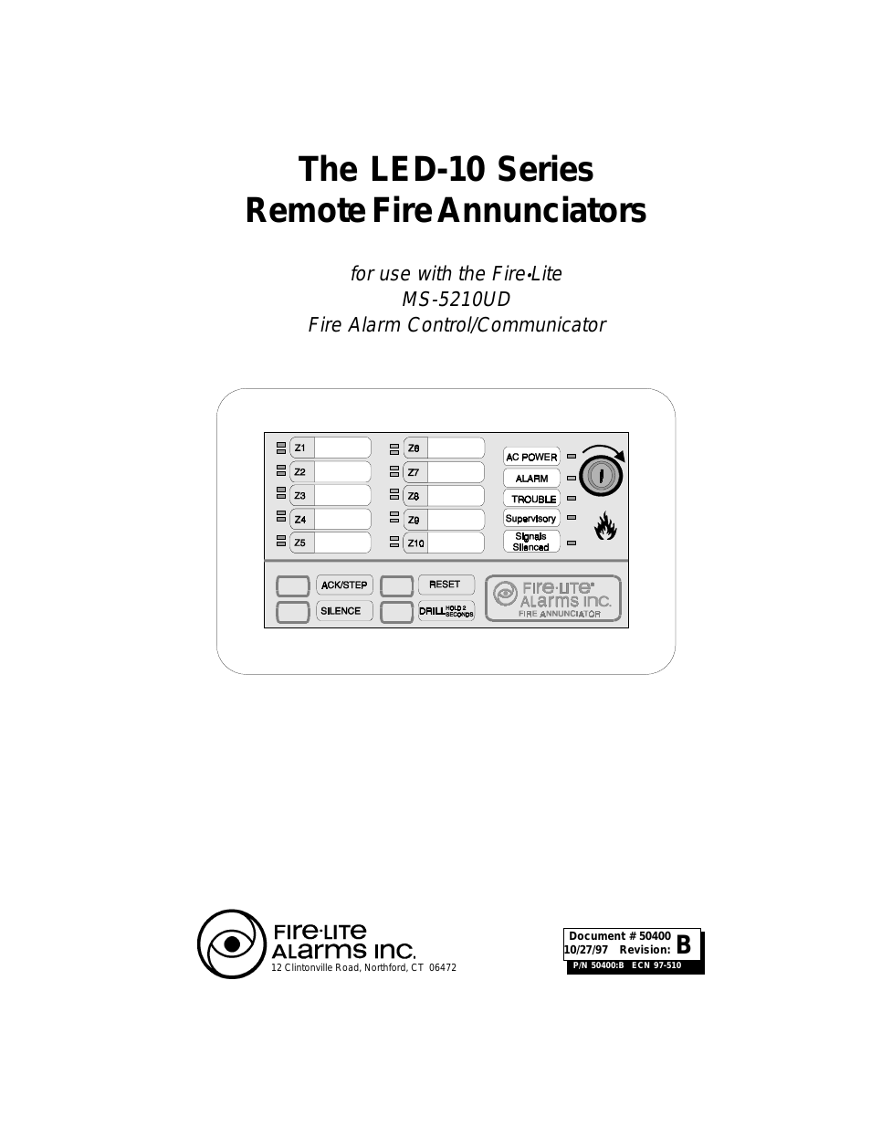 LED-10 Series Remote Fire Annunciator
