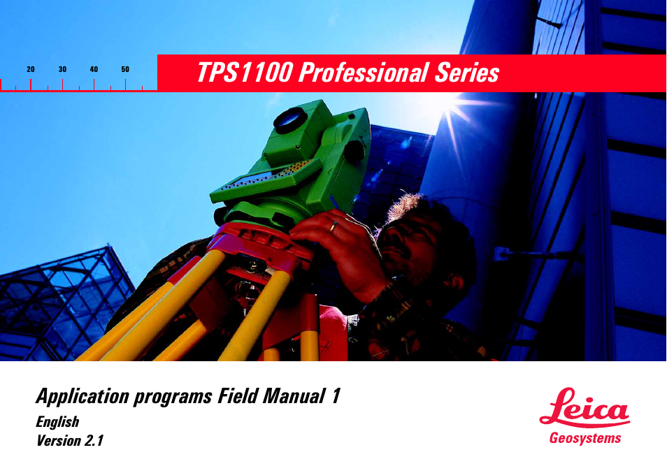 TPS1100 Professional Series - Applikation - Feldhandbuch (Teil 1)
