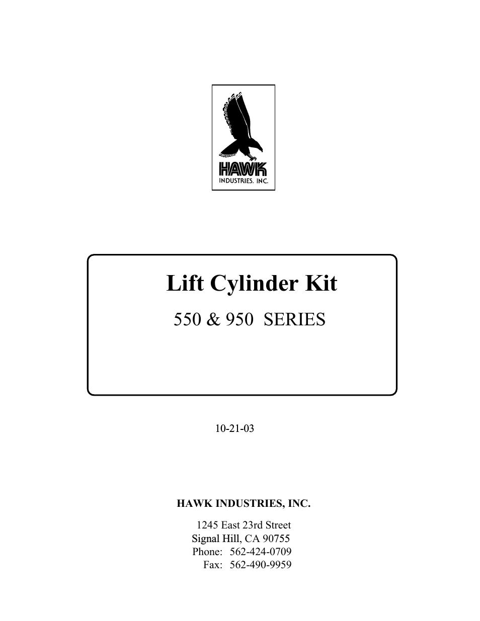 Spinmaster Lift Cylinder Kit Option