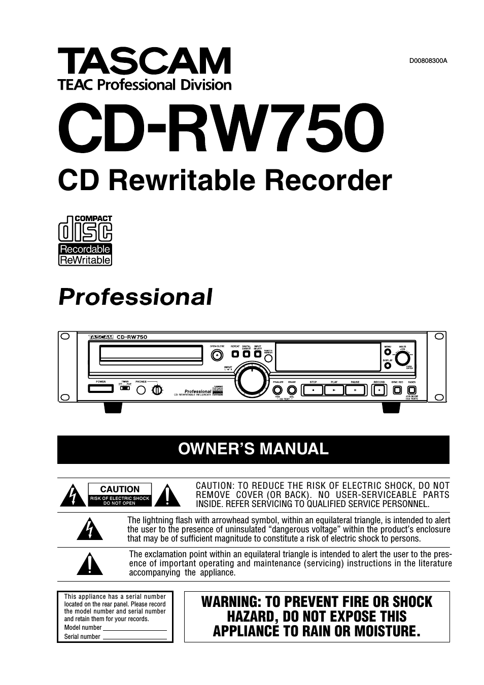 CD-RW750