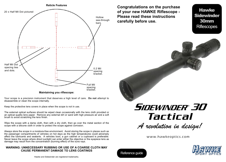 Sidewinder 30 Tactical SF 10x42