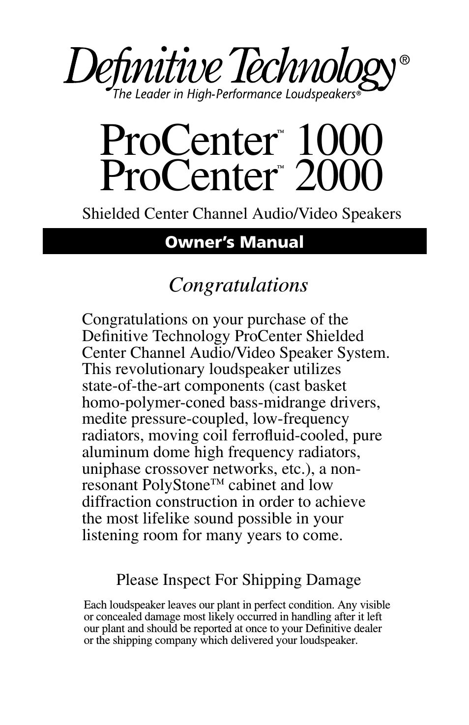ProCenter 2000