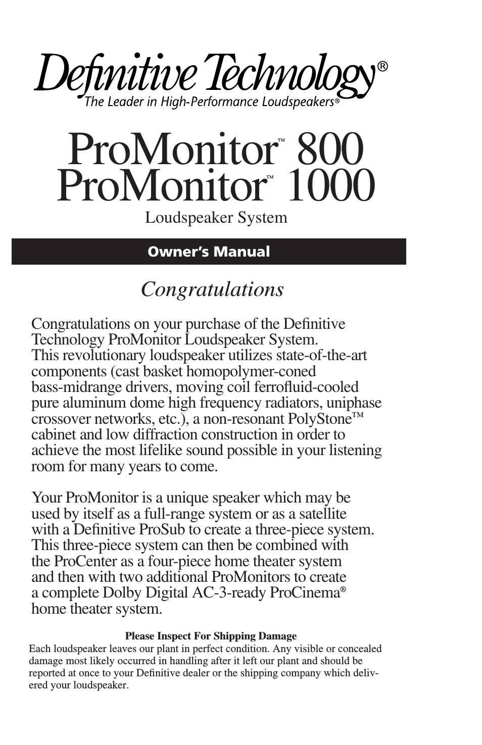 ProMonitor 800