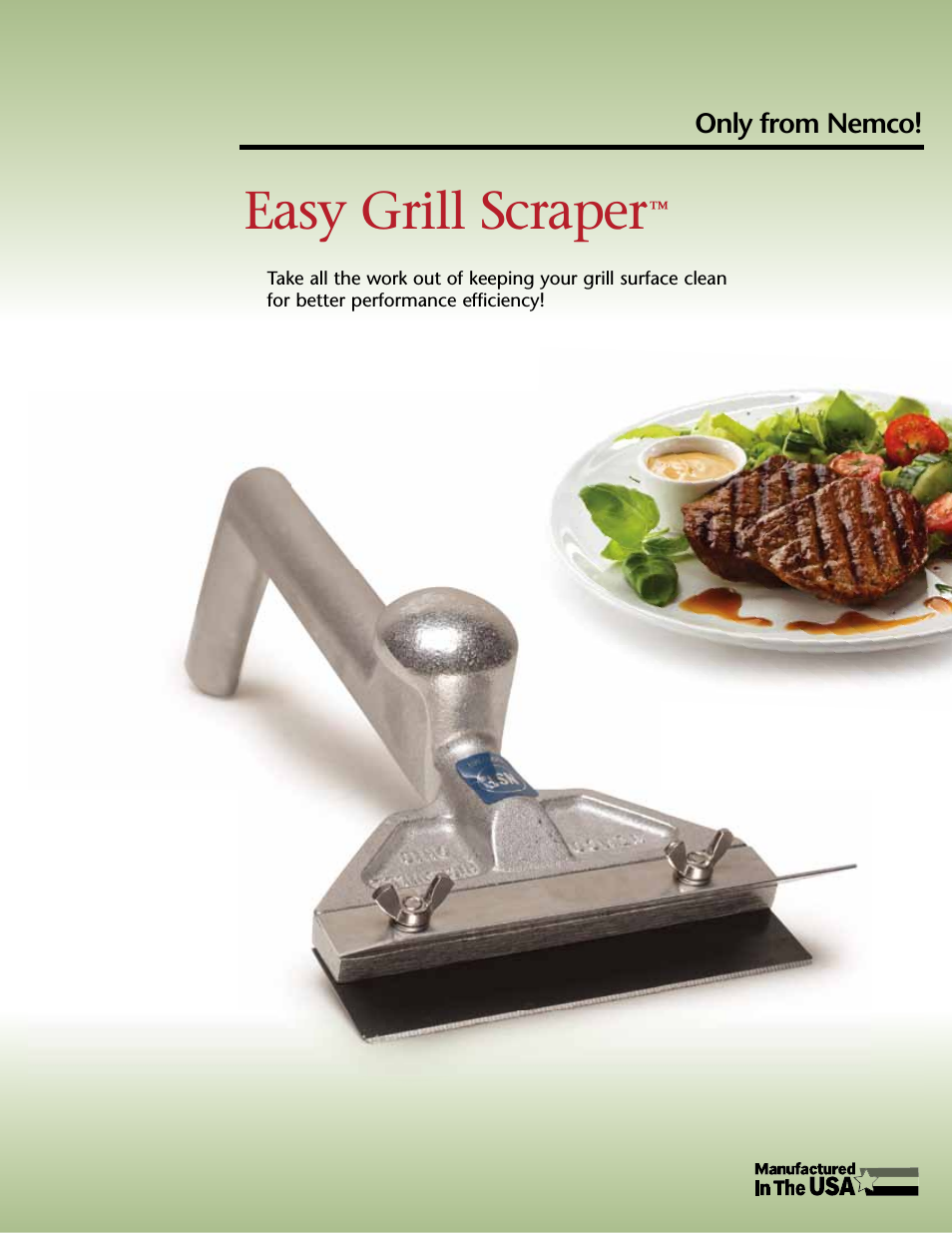 Easy Grill Scraper - Spec Sheet