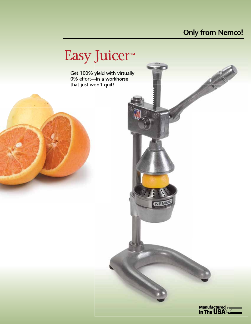 Easy Juicer - Spec Sheet