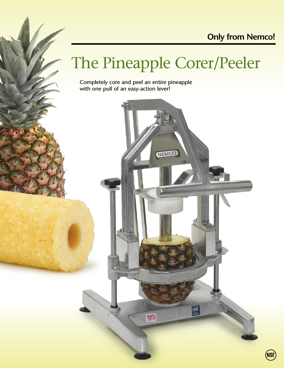 Easy Pineapple Corer_Peeler - Spec Sheet