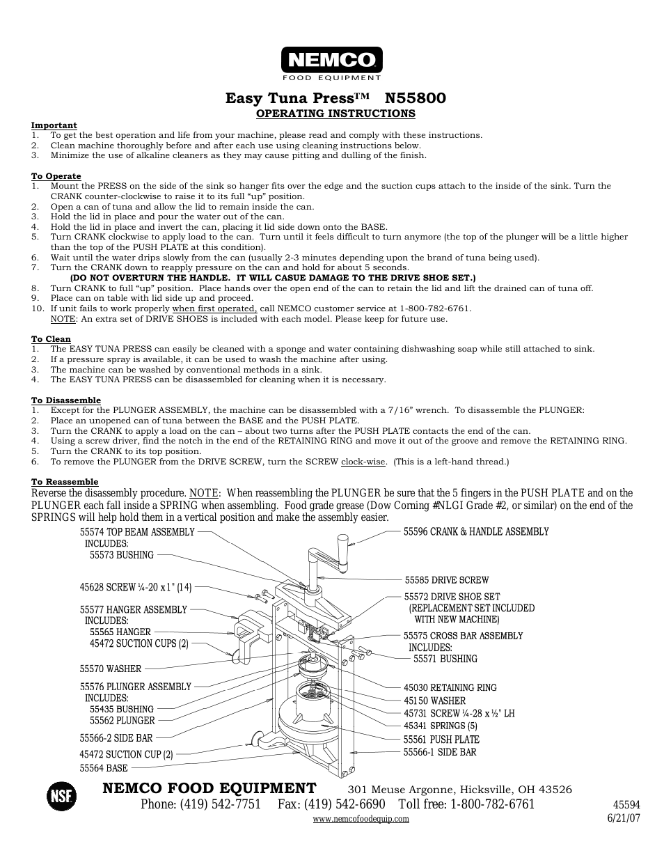 Easy Tuna Press - Operations Manual