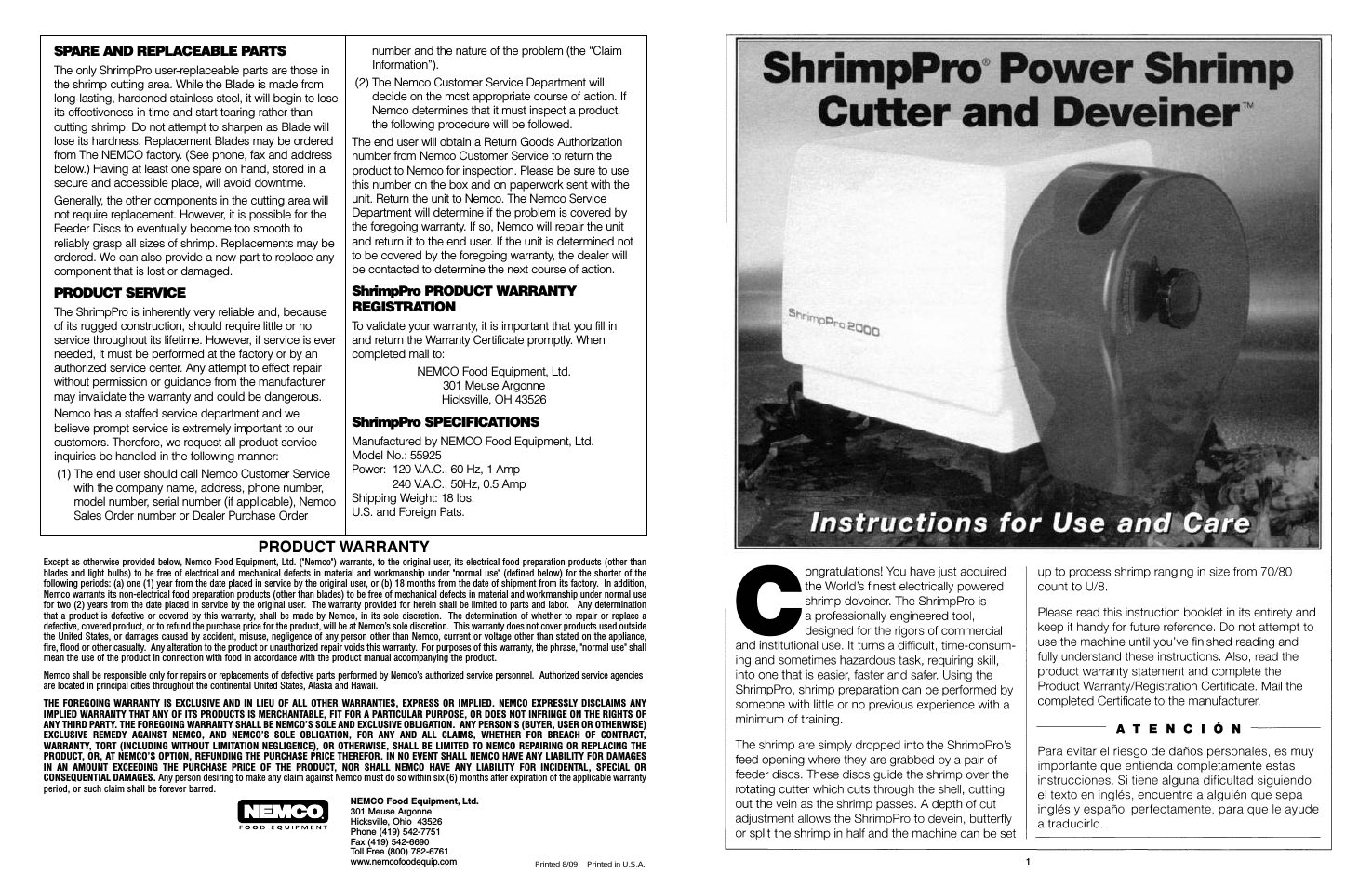 ShrimpPro 2000 - Operations Manual