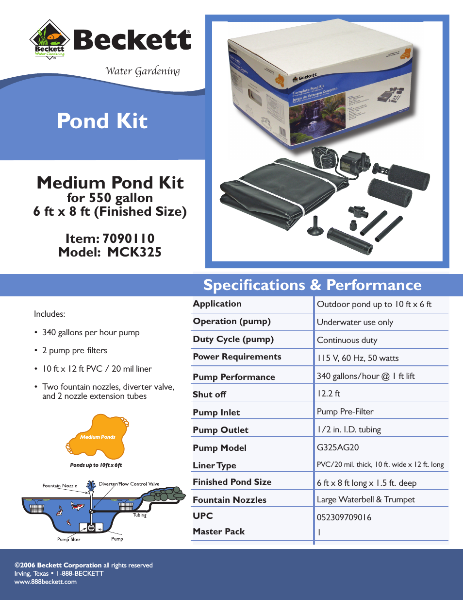 Pond Kit MCK325