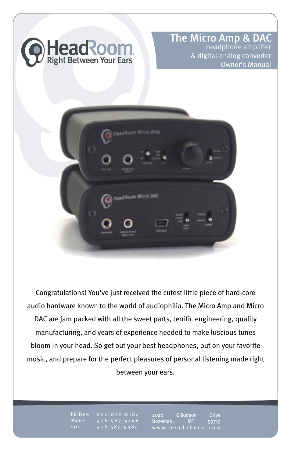 Headphone Amplifier & Digital-Analog Converter