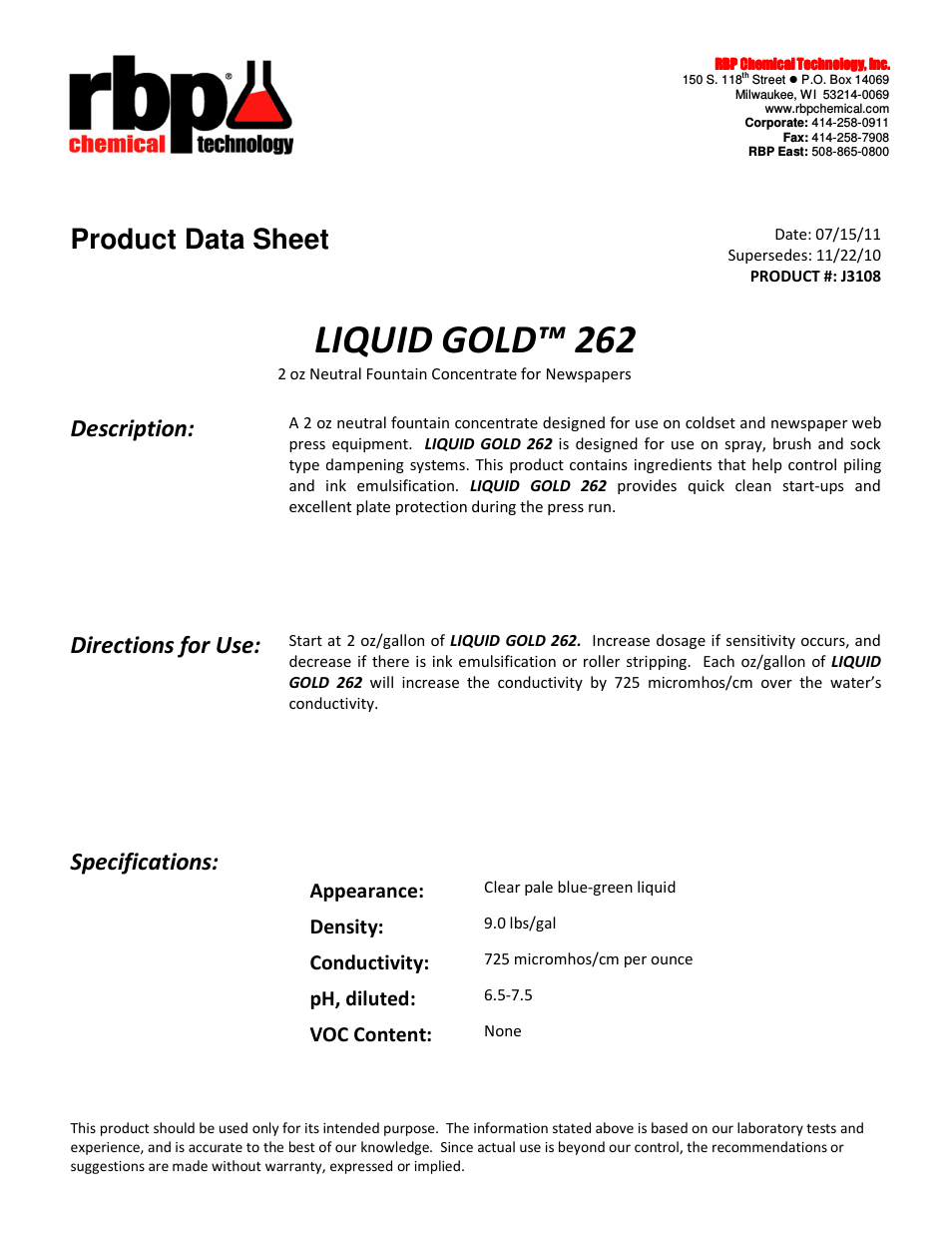 J3108 LIQUID GOLD 262