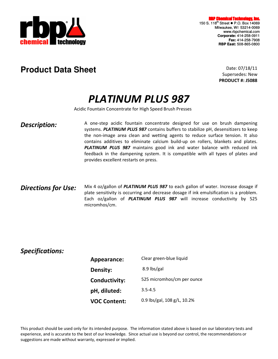 J5088 PLATINUM PLUS 987