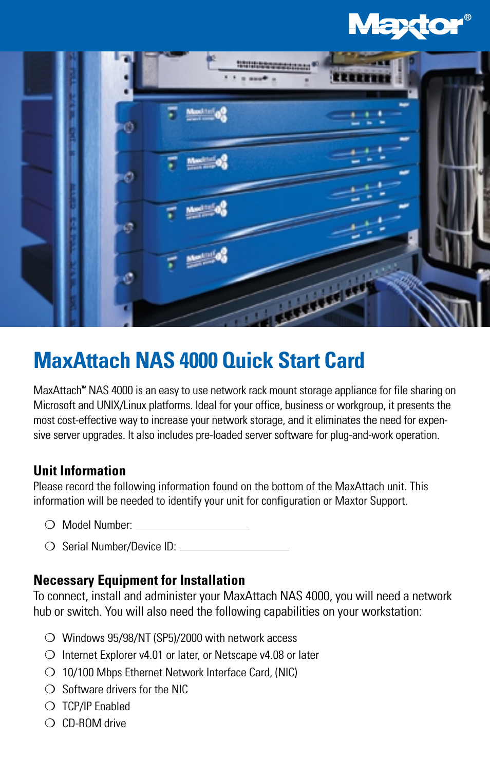 MaxAttach NAS 4000