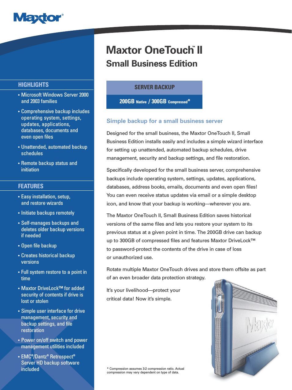 OneTouch II Small Business Edition