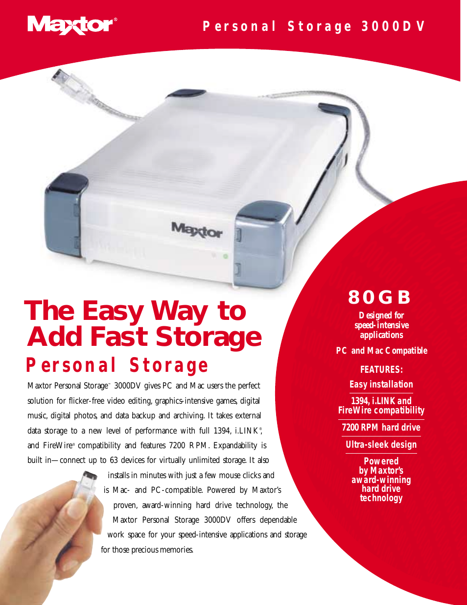 Personal Storage 3000DVY01FWRA080