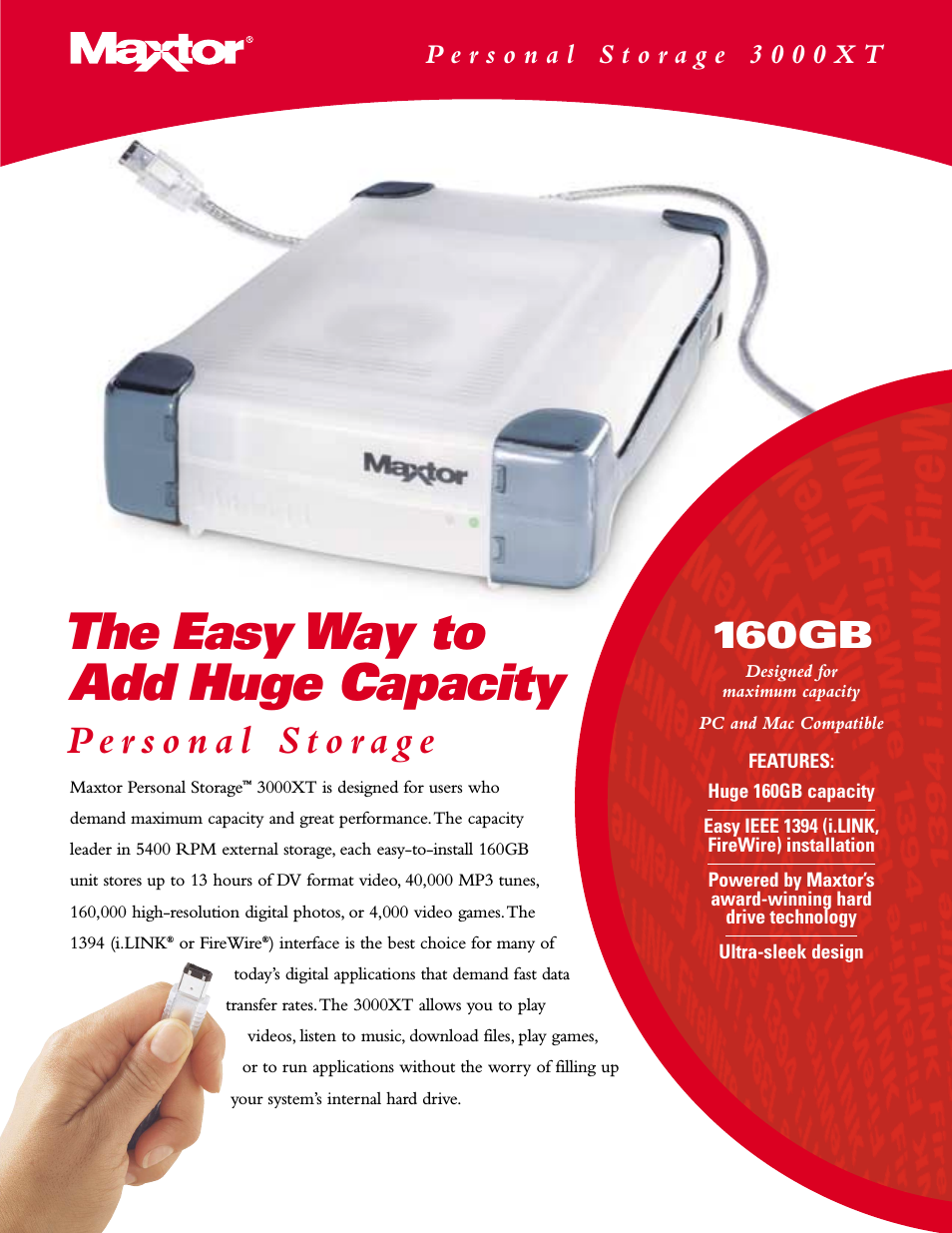 Personal Storage 3000XTX01FWRA160