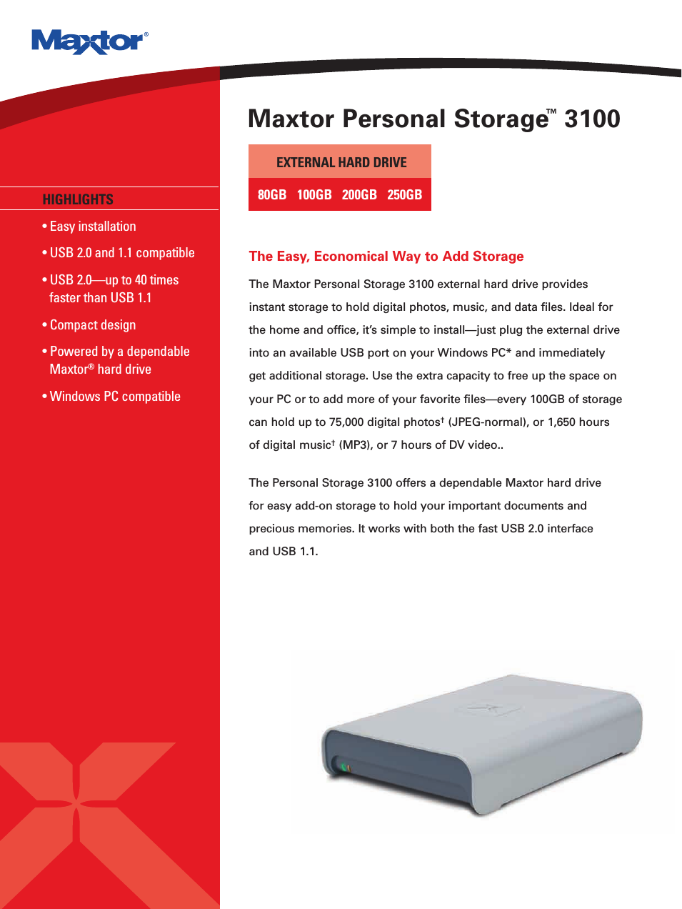 Personal Storage M01E200