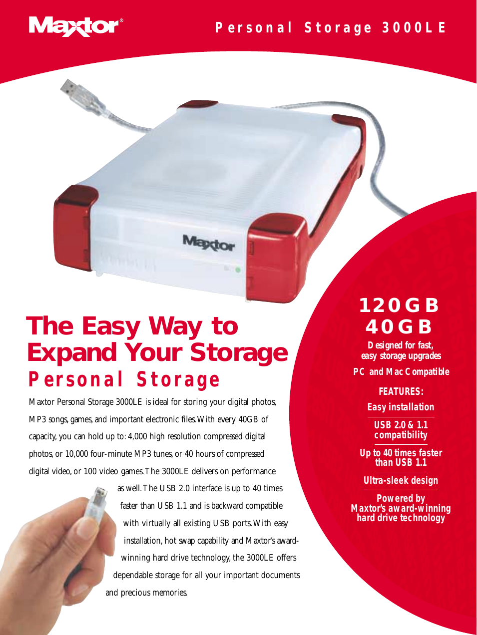 Personal Storage X01USB2040