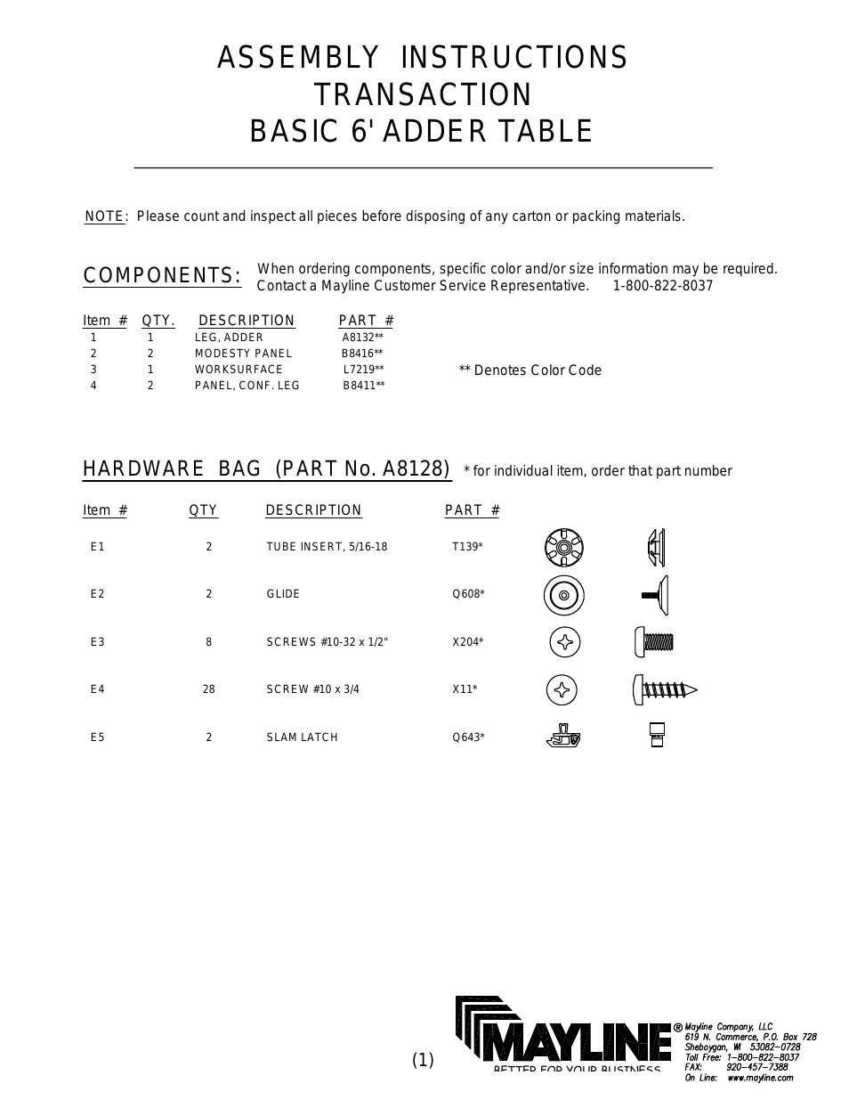 6' Basic Table Adder